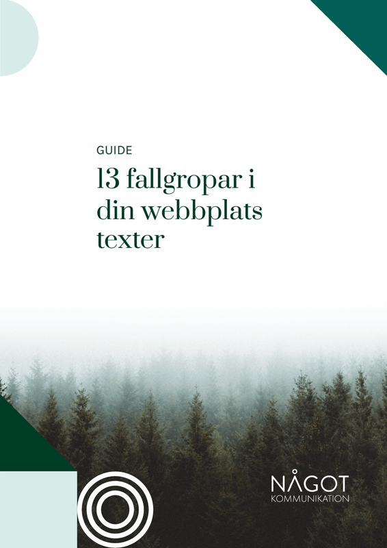 Guide: 13 fallgropar i din webbplats texter