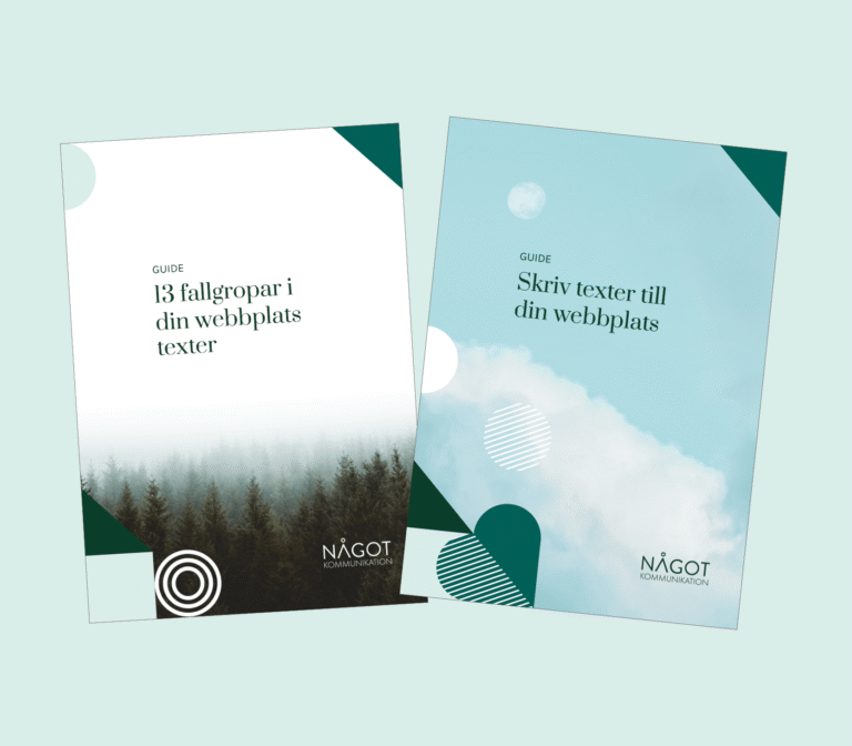 Två guider för webbtexter