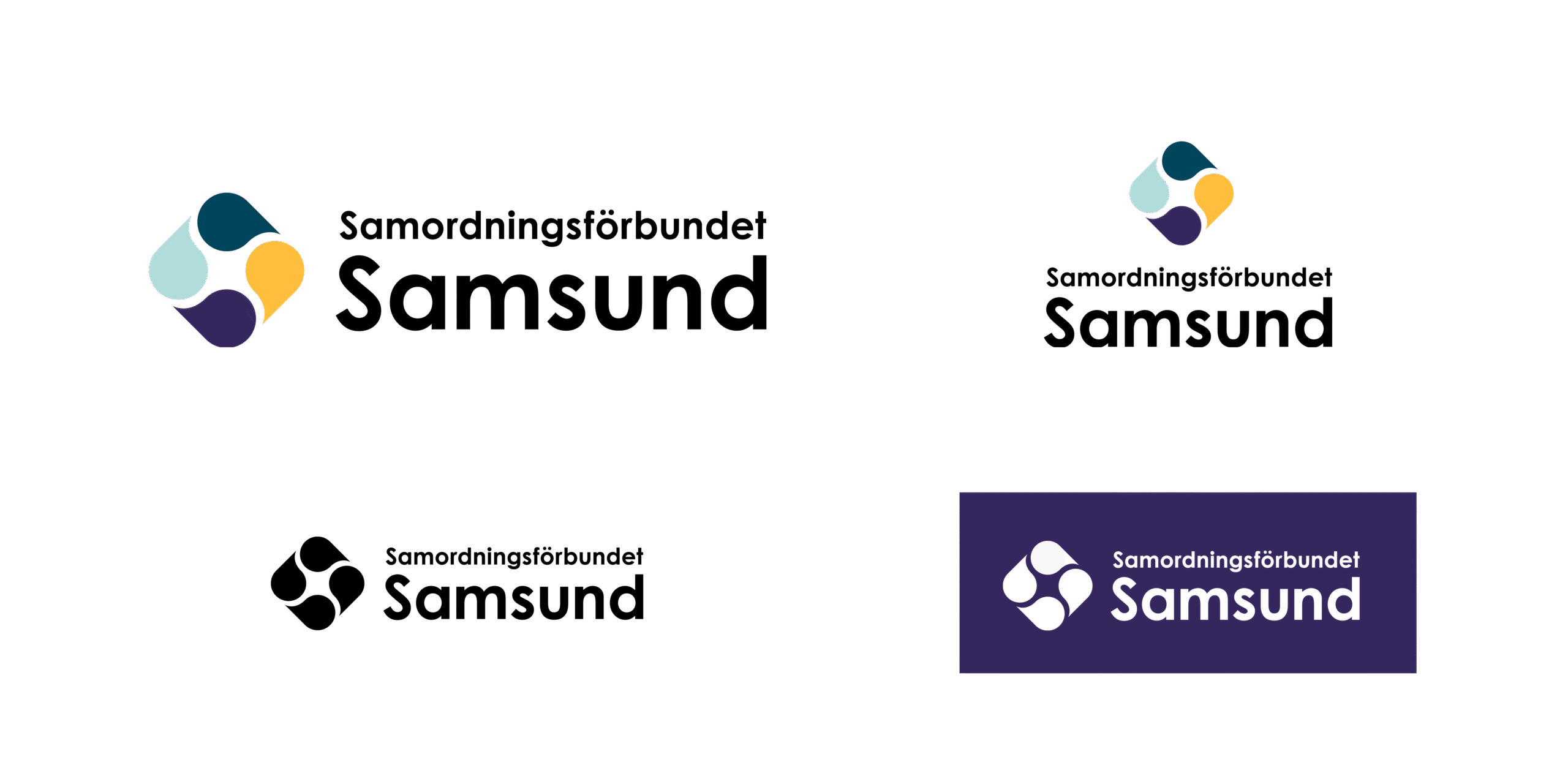 Logotyp i olika variationer