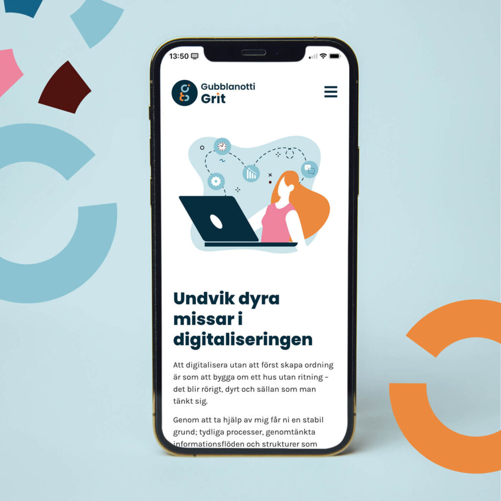 Mobilversion av webbplatsen.